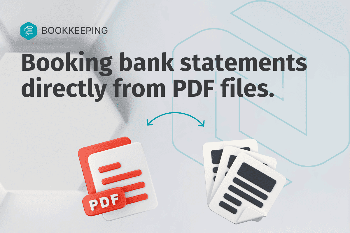 AI bank statement booking from PDF in Neksus ERP